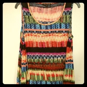 Multicolor boho styled tank top